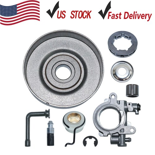 Clutch Drum Sprocket Rim Oil Pump Filter Kit For Stihl MS290 029 MS390
