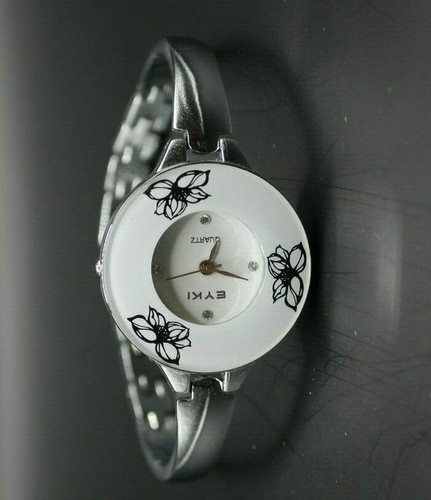 Eyki Flower Stainless Steel Watch NWOT - Picture 4 of 6