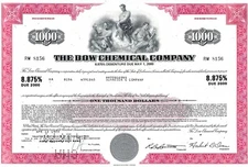 The Dow Chemical Company, 1973, 8.875% Debenture Due 2000 ($1,000) Red