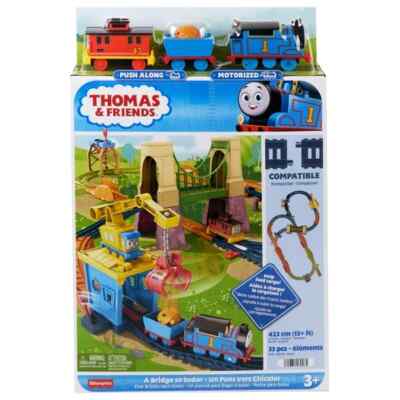 Thomas & seine Freunde Eine Brücke zu Sodor Zug Schienenset motorisiert neu Weihnachten Spielzeug 3+
