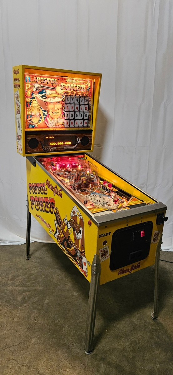 PISTOL POKER Pinball Machine - Alvin G. & Co. 1993 - 2711 | eBay