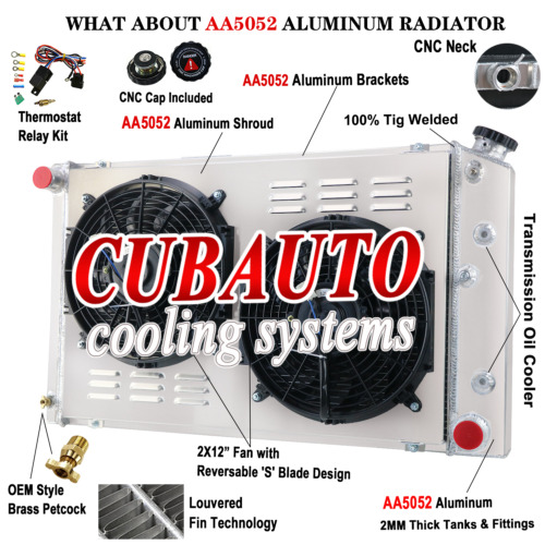 162 3 Row Radiator Shroud Fan Relay For 1978-88 Chevy Monte Carlo Regal Cutlass - Picture 1 of 7