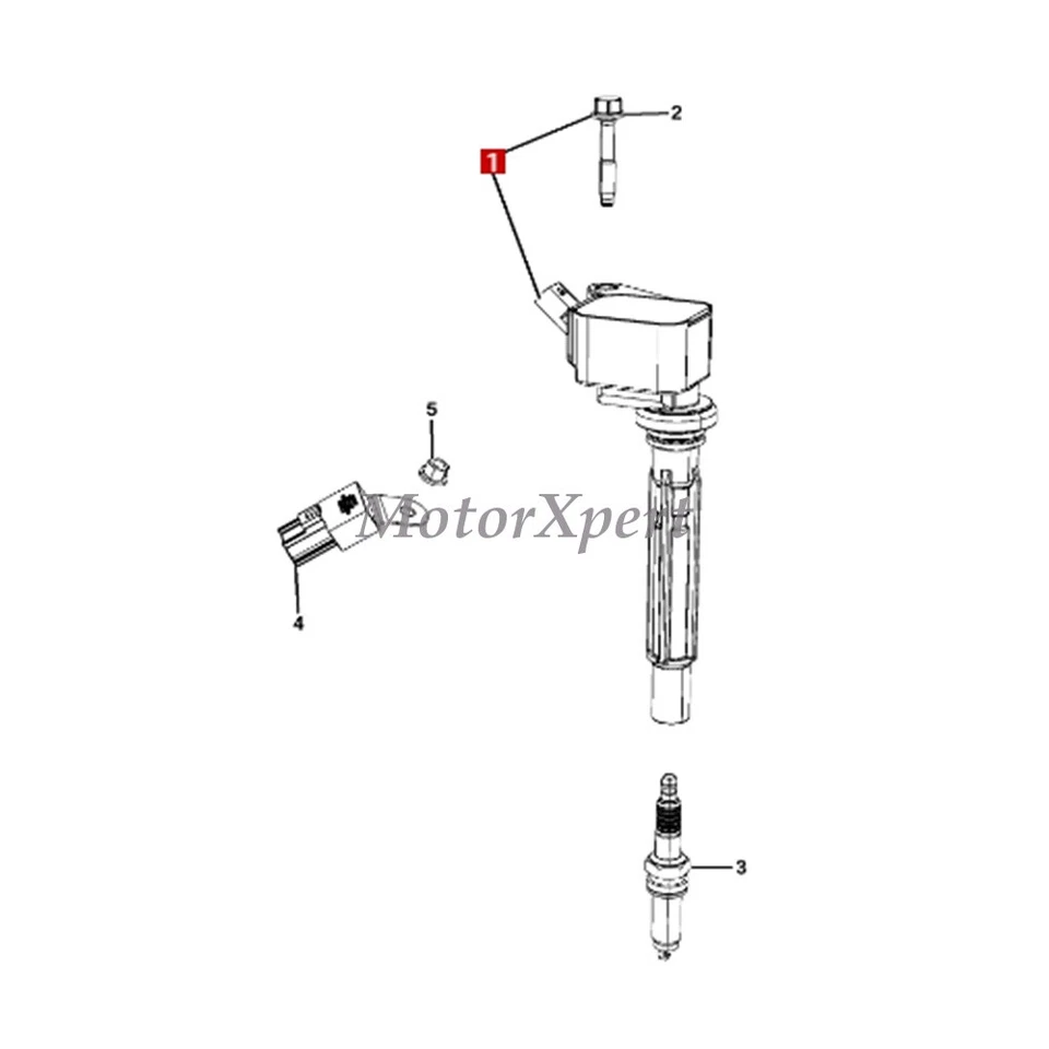 Juego de 4 bobinas de encendido U5474 OEM NGK para Alfa Romeo Giulia 2017-2018 Stelvio 2,0 L Foto 4 de 4