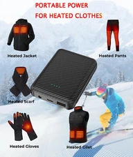 7.4V/3A 20000mah DC Heated Vest Jacket Battery Pack Rechargeable Power Bank
