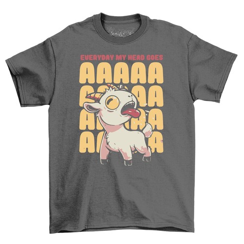 AAAAAA GOAT - Funny Goat Lover T-shirt for Men and Women, 100% Cotton, Unisex Pr - Picture 2 of 46