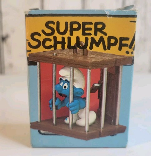 Deutsche Kiste - Schlümpfe Gefangenenkäfig Schlumpf Gefängnis Schleich Peyo - 1 Bar fehlt - Bild 9 von 18
