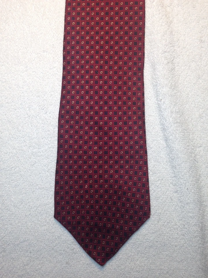 CORBATA NAUTICA HOMBRE 4 X 58 ROJA CON NEGRO Y DORADO Foto 2 de 4