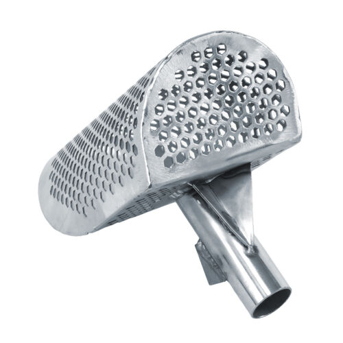Dune Scoop Poseidon 10"x 5" Paletta per Sabbia in Acciaio Inox Fori Esagonali e Asta CF - Foto 4 di 9