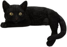 Arte dal vivo - Gatto nero sdraiato - XRL-DC61-D