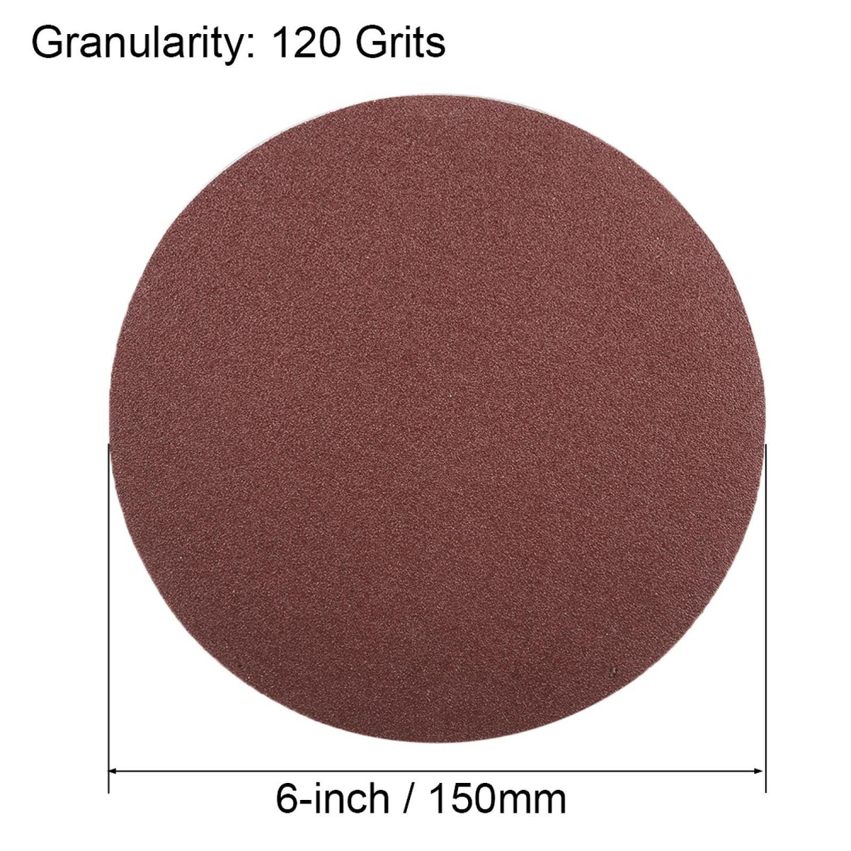 100 Pack Adhesive Sandpaper Discs 6 Inch 120 Grit PSA Sanding Discs ...