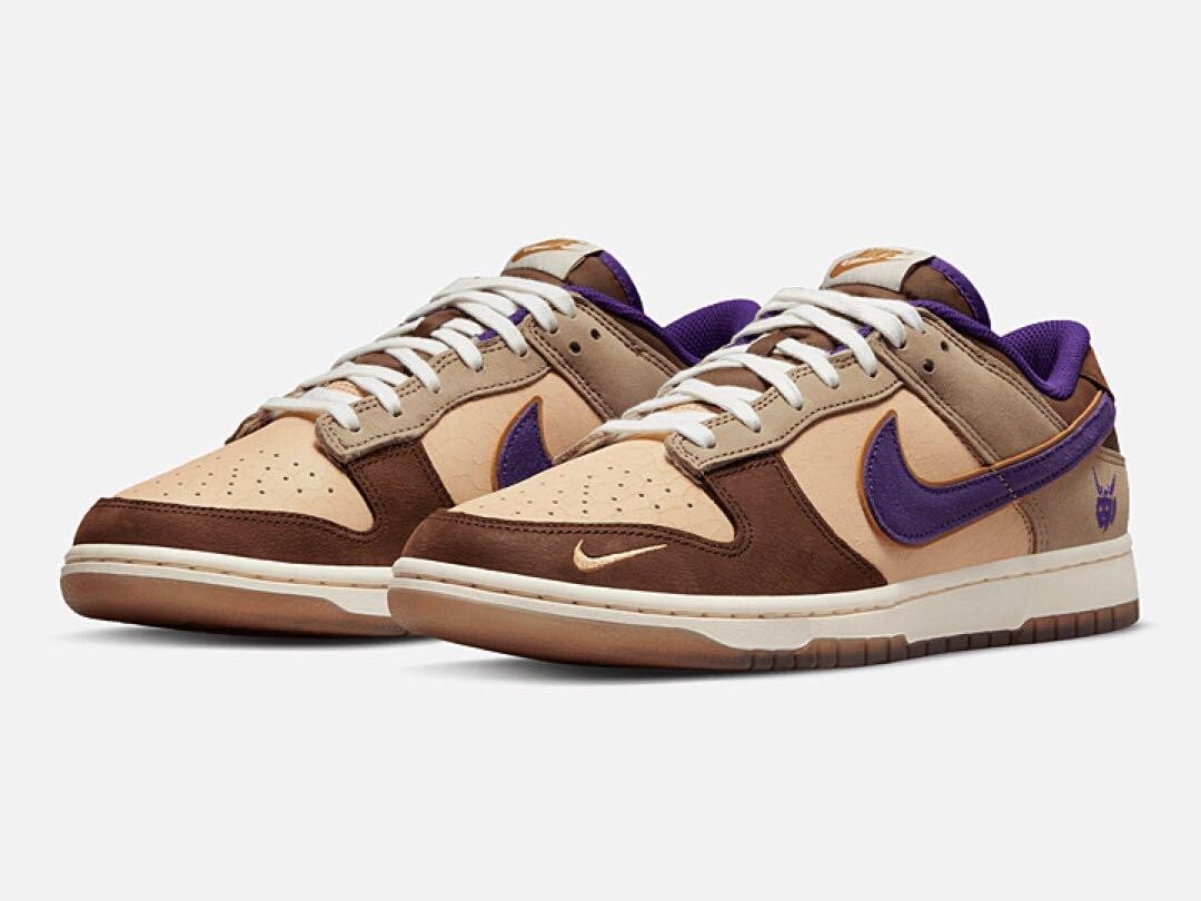 Nike Dunk Low Setsubun 2022 White Khaki Purple Brown Beige