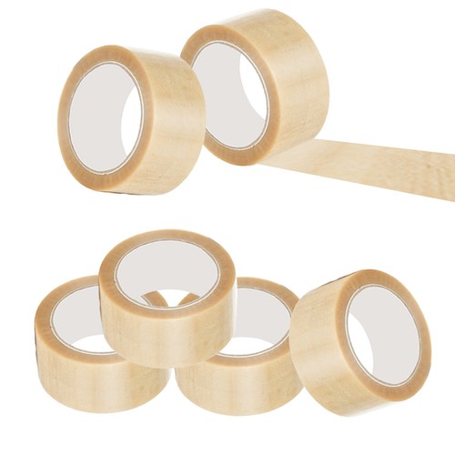 6x Ultra Starkes PVC Paketband 66 M X 50 Mm, Transparent, Leise Abrollend – Hohe Klebekraft Für Verpackungen