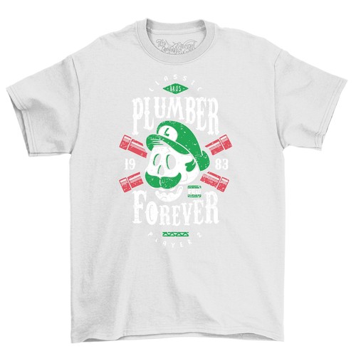 Plumber Forever Player 2 t-shirt - Retro Fun for Gaming Enthusiasts! Unisex Prin - Picture 5 of 46