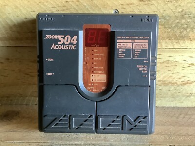 ZOOM 504 ACOUSTIC EFFECTS PEDAL UNIT TESTED AND WORKING