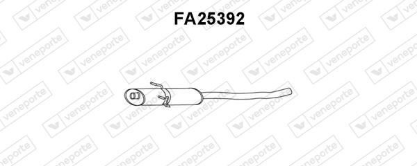 Silencieux intermédiaire pour Fiat Scudo et Peugeot Expert 1.9 D et 1.6