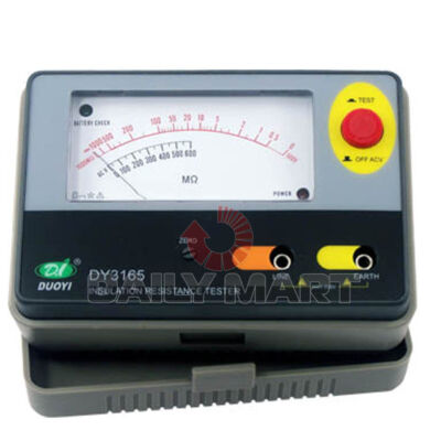 Duoyi NEW DY3165 Analog Insulation Tester MegOhm Resistance Resistor Meter 500V 