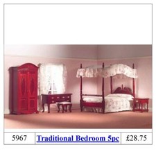 1/12 DOLLSHOUSE BEDROOM FURNITUE