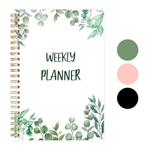 Weekly Planner Undated 52 Weeks To Do List Notebook with Habit Tracker Green
