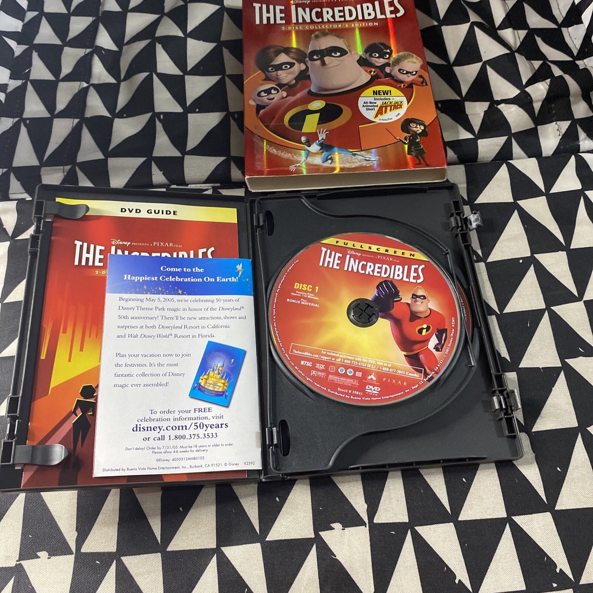 Disney Dvd Lot 4: Frozen Brother Bear Up The Incredibles
