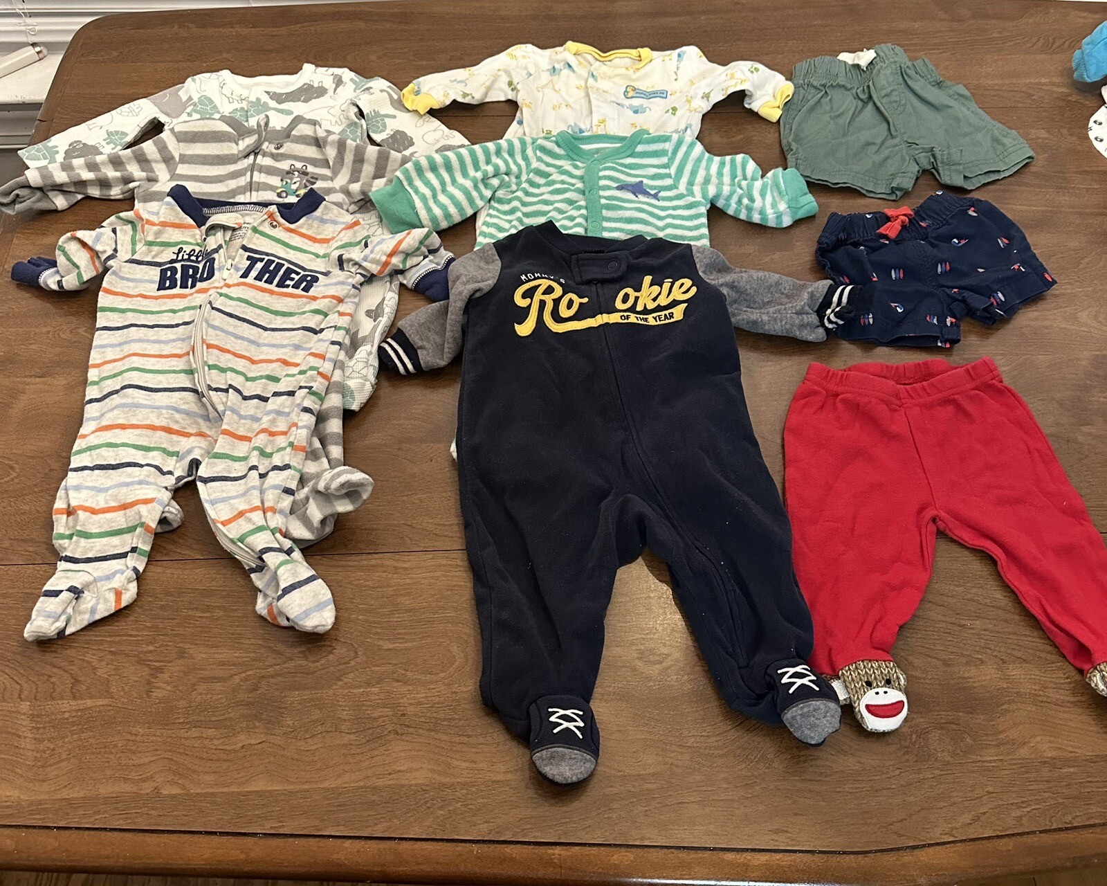 Tons of Baby Boy Newborn 3 Months EUC Mostly Carters Clothes Lot Bundle