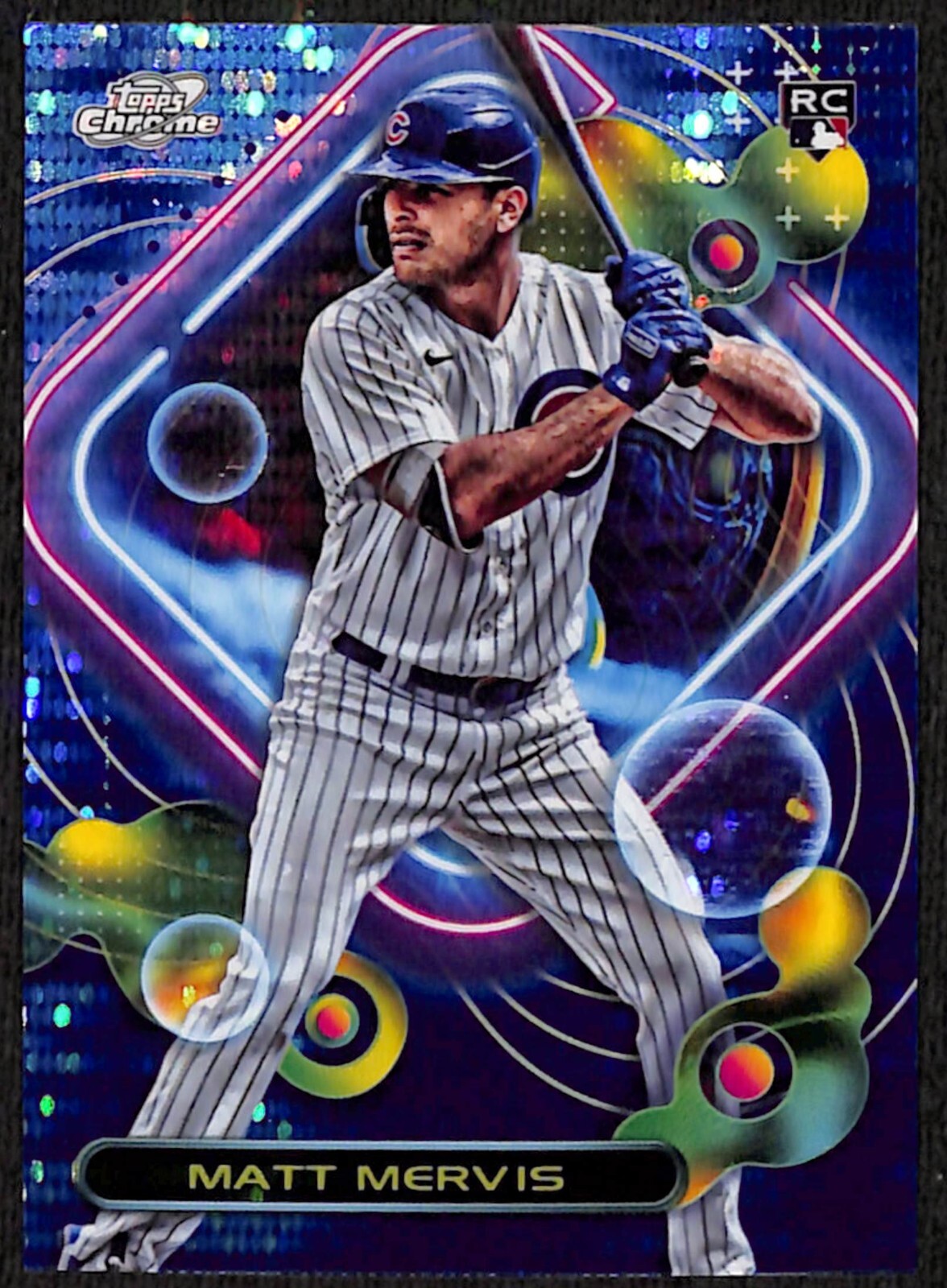 2023 Topps Cosmic Chrome MATT MERVIS (RC) /99 BLUE MOON Refractor Rookie Cubs