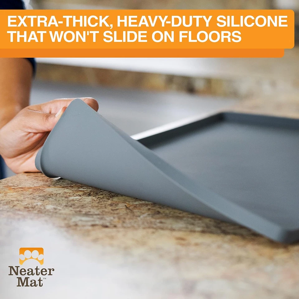 宠物垫食物和水,狗碗垫防水硅胶,宠物垫狗和猫 — 第 4/4 张图片