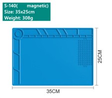 35x25cm Silicone Insulation Pad Thermostable Anti-corrosive Watch Repair S-140