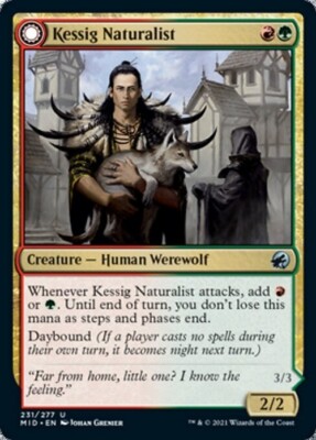 Kessig Naturalist / Lord of the Ulvenwald ~ Midnight Hunt [ NM ] [ Magic MTG ]