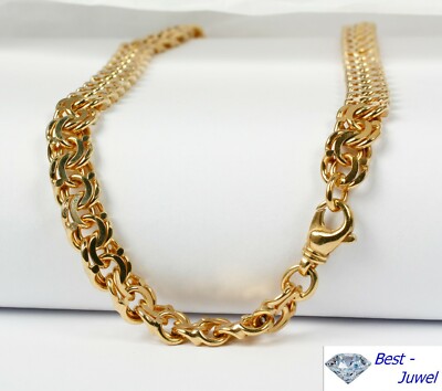 Garibaldi Kette Collier, Gew. 71,9 Gramm, Länge 45 cm, 585 Gelbgold, 14 Karat