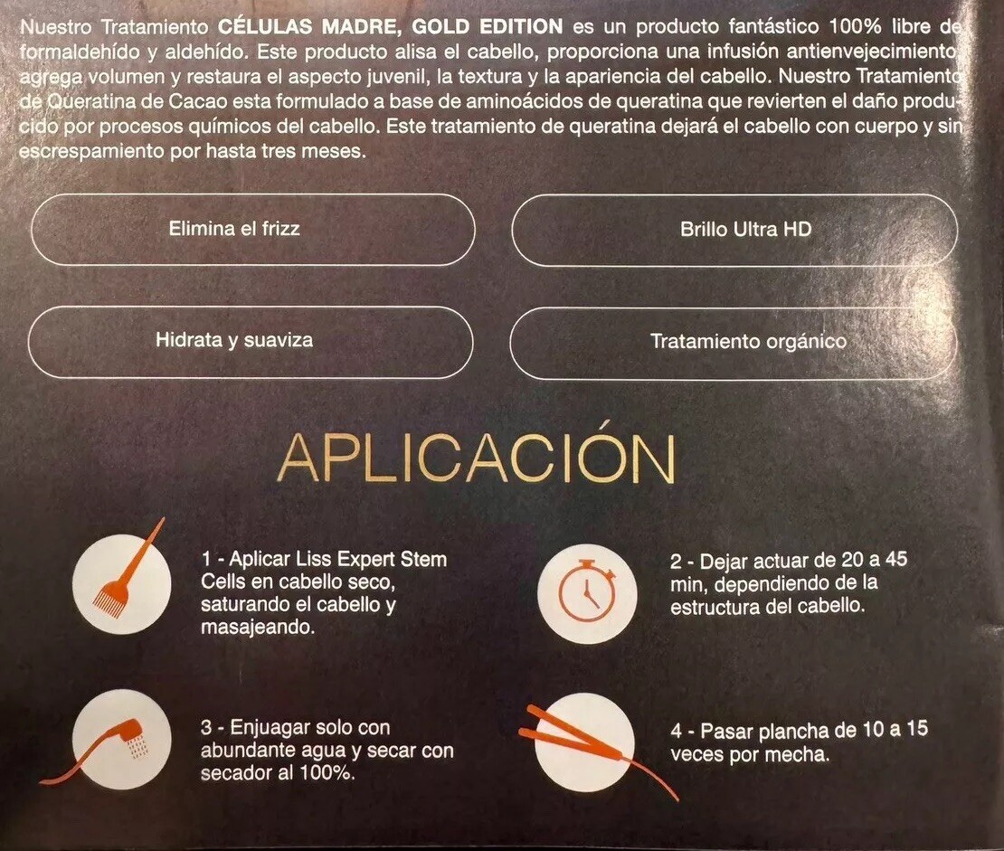 keratin treatment Liss Extreme Stem Cela 250ml formaldehyde free