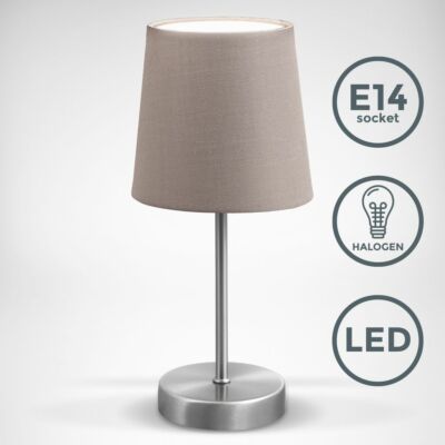 Lampe De Chevet En Métal Noir – Ampoule LED Incluse – Moderne – Marque Brilliant