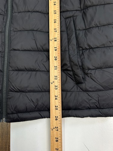 Izod Perform Mens M Black Quilted Puffer Vest Breathable Performance Golf - Picture 7 of 11