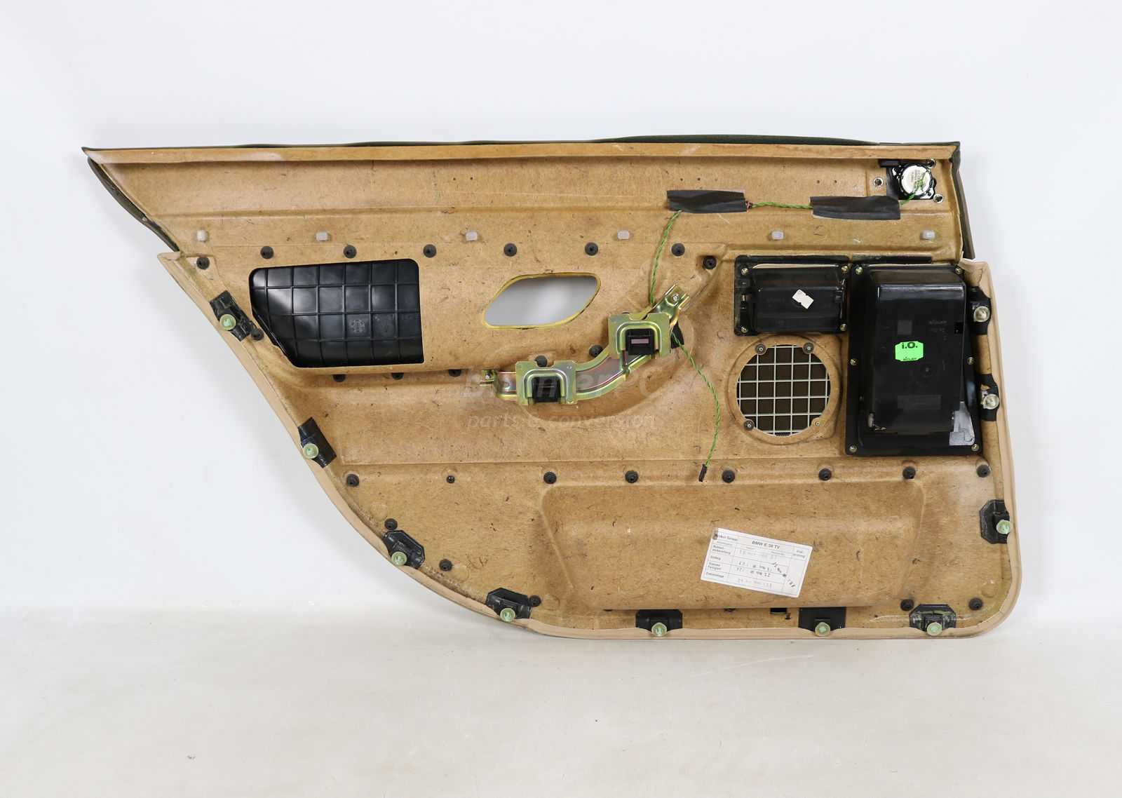 BMW E38 740iL Sand Beige Right Rear Door Panel Trim Card Tan 1995-2001 ...