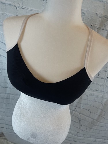 Athleta schwarz weiß gepolsterter Sport BH Damen Gr. M Yoga Pilates Active Wear �� - Bild 2 von 11