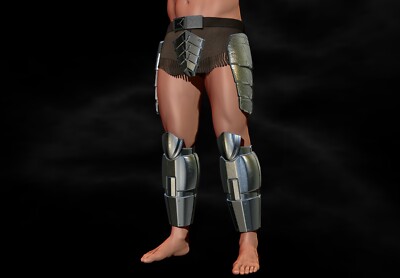 Predator Armor Legs Scale 1:1 - File STL-OBJ For 3D Printing
