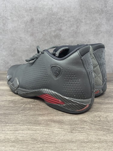 Air Jordan 14 Black Ferrari Size 8 Mens Nike Retro Red Trainer XIV BQ3685-001 - Picture 8 of 16