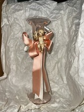 Candeliere Portacandela In cristallo Con Angioletto Artigianale Made in Italy