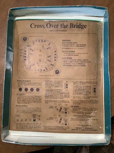 Vintage, 1970, Cross Over the Bridge game, Pop-O-Matic, by Kohner Complete - Picture 2 of 9