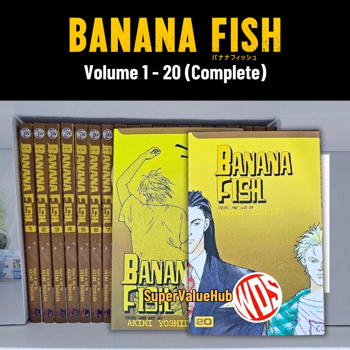 Pez plátano (Vol. 1 - 20) Juego Manga Parte/Completo Serie Completa Cómic Inglés