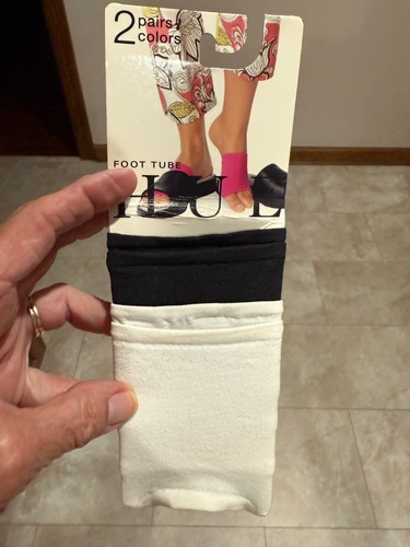 Hue 1 Pair Thong Foot Tube Black Dream Soles 2 Pairs