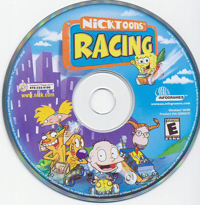 NICKTOONS RACING Classic Kid's PC Game Nickelodeon Spongebob NEW CDRom FREE S&H