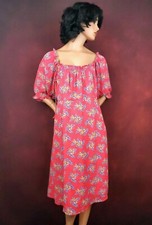 Women's Wear to Work Dress 3XL Balloon Sleeves High Waist Romantic Floral Print