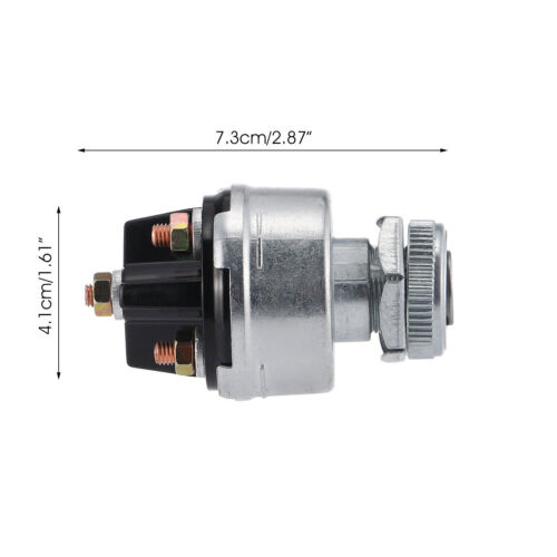 Universal Ignition Key Starter Switch w/ 2 Keys For Car Tractor Trailer 12V-24V - Picture 2 of 11