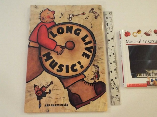2 Lot Kids Long Live Music By Les Chats Peles New Musical Instruments Mint Ebay