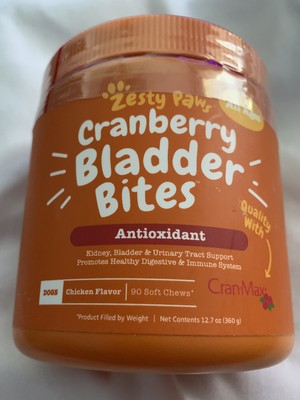 zesty paws cranberry bladder bites