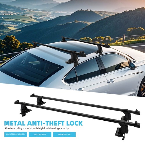 For Toyota Tacoma Pickup 54" Car Cross Bar Top Roof Rack Cargo Carrier w/ Lock - Picture 2 of 18