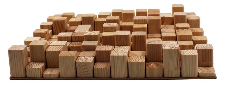 Difusor de madera acústico Sound «Skyline» - 20x20 pulgadas (50*50 cm) | Panel QRD 2D Foto 3 de 4