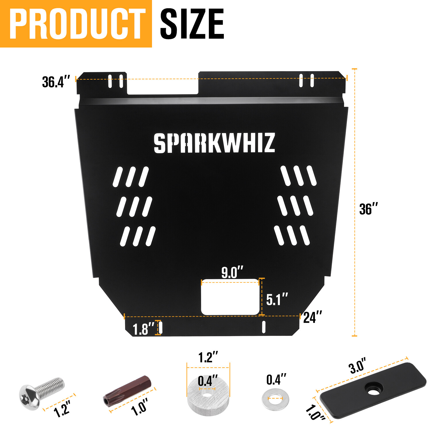 Aluminum Utility Catalytic Converter Protection Shield Black For 0922 Ford F150 eBay