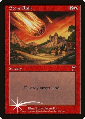 Stone Rain NonFoil Seventh Edition 221 Star NM MTG