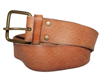 Artisan Crafted Tan Leather Belt 2XL